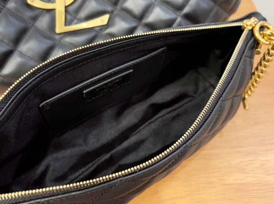 How to spot a YSL black bag replica | YSL icare bag fake vs real