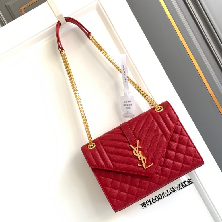 YSL Small Envelope Bag,Medium Leather Bag