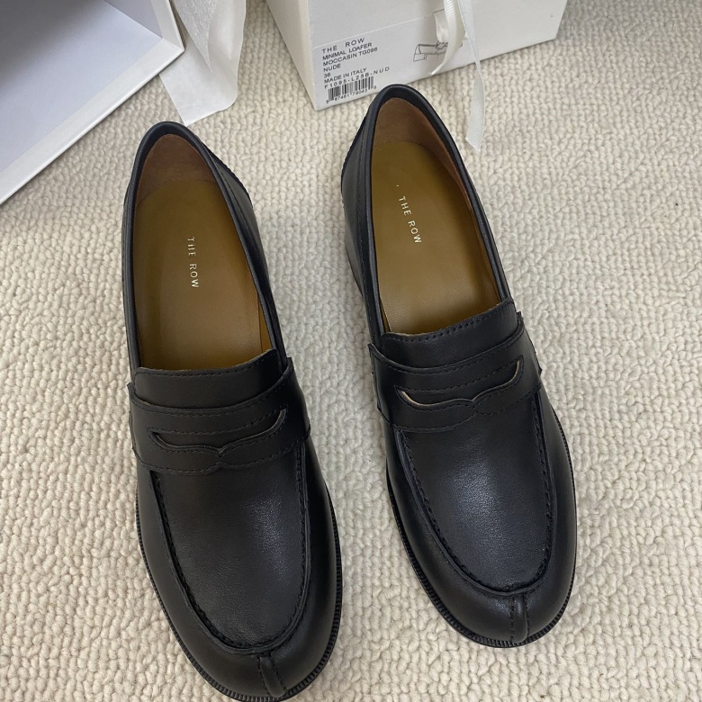 The Row High-Heeled Loafers
