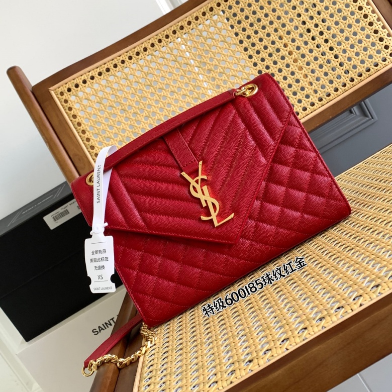 YSL Small Envelope Bag,Medium Leather Bag