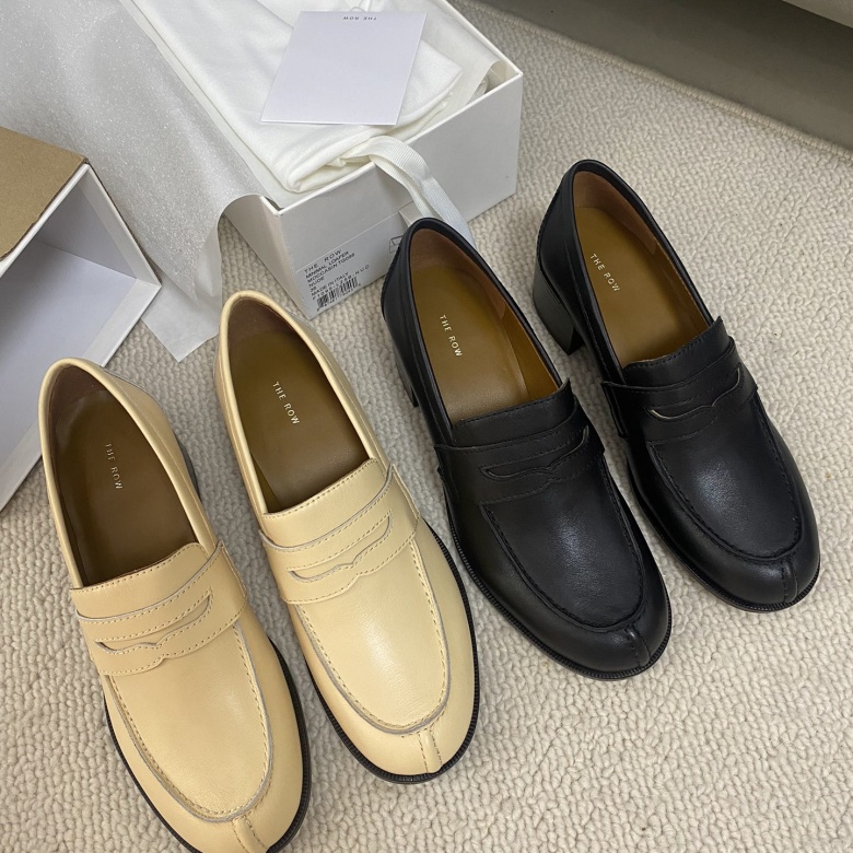The Row High-Heeled Loafers