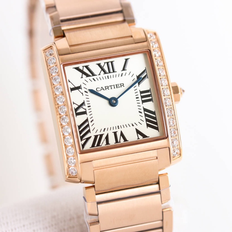 fake diamond cartier watch vs real