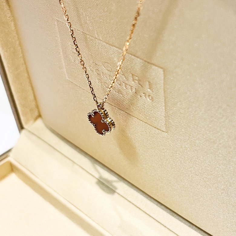 vca guilloche necklace